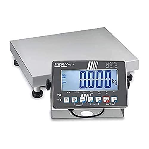 Plattformwaage [Kern SXS 30K-2M] Edelstahl-Plattformwaage mit Edelstahl-IP68-Auswertegerät und Eichzulassung [M], Wägebereich [Max]: 15 kg / 30 kg, Ablesbarkeit [d]: 5 g / 10 g von Kern