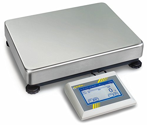KERN Plattformwaage mit Touchscreen, 30kg Wägebereich, 5g Ablesbarkeit, 318mm x 308mm x 75mm von KERN