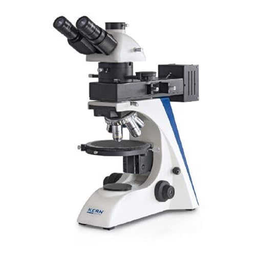 KERN Optics Polarisierendes Mikroskop für den flexiblen und professionellen Anwender, Infinity, Binokular Tubus, 12V/50W Halogen, Auflicht von KERN