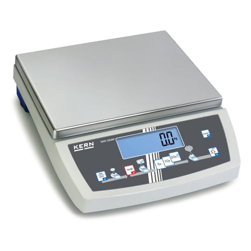 KERN Selbsterklärende Zählwaage mit Laborgenauigkeit, Zählauflösung 320.000 Punkte, 16 kg Wägebereich, 0,1 g Ablesbarkeit, 0,1 g Reproduzierbarkeit, 0,3 g Linearität von KERN