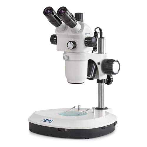 KERN Optics Stereo-Zoom Mikroskop für Flexible und Professionelle Anwender, Trinokular Tubus, 0.6x - 5.5x Objektiv, Säule, 3W-LED Auflicht, Durchlicht KERN Optics Stereo-Zoom Mikroskop für Flexible und Professionelle Anwender, Trinokular Tubus, 0.6x - 5.5x Objektiv, Säule, 3W-LED Auflicht, Durchlicht von KERN