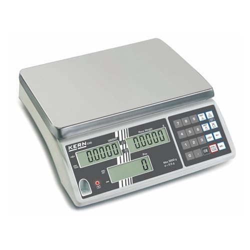 KERN Zählwaage - Einsteigermodell ins Profi-Zählen, 15 kg Wägebereich, 5 g Ablesbarkeit, 5 g Reproduzierbarkeit, 10 g Linearität KERN Zählwaage - Einsteigermodell ins Profi-Zählen, 15 kg Wägebereich, 5 g Ablesbarkeit, 5 g Reproduzierbarkeit, 10 g Linearität von KERN