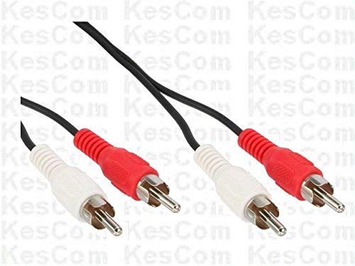 KesCom® 20m Cinch Kabel 2 x Cinch Stecker auf 2 x Cinch Stecker Stereo von KesCom