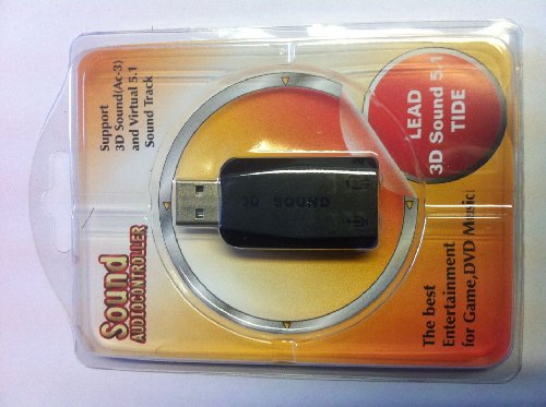 KesCom® USB 3D Soundkarte 5.1 Plug & Play von KesCom