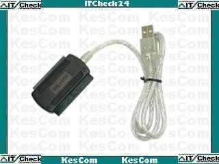 KesCom® USB auf IDE Kabel Adapter (Konverter) für 6,4 cm (2,5") und 8,9cm (3,5") Festplatten. IDE Festplatten direkt an USB anschliessen von KesCom