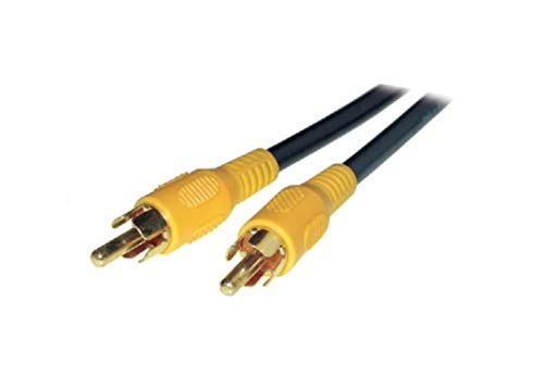 KesCom 20m Cinch Kabel Stecker/Stecker gelb - ideal für Videoübertragung von KesCom