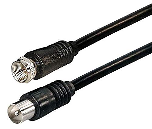 KesCom Antennenkabel 1,5m F-Stecker auf Koax-Buchse schwarz >75dB 100% geschirmt, BZT - CP, Stecker gerade KesCom Antennenkabel 1,5m F-Stecker auf Koax-Buchse schwarz >75dB 100% geschirmt, BZT - CP, Stecker gerade von KesCom