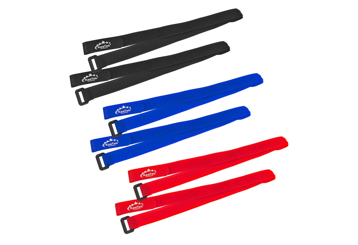 KesTek Kabelbinder Klettbandset 6 tlg. 600x20mm (6-St) von KesTek