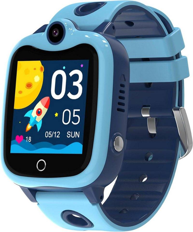 Kesasohe Kinder GPS und Telefon IP68 Wasserdicht Smartwatch (4G), mit HD Videoanruf SOS Kamera Wecker erstaunlichsten Funktionen von Kesasohe