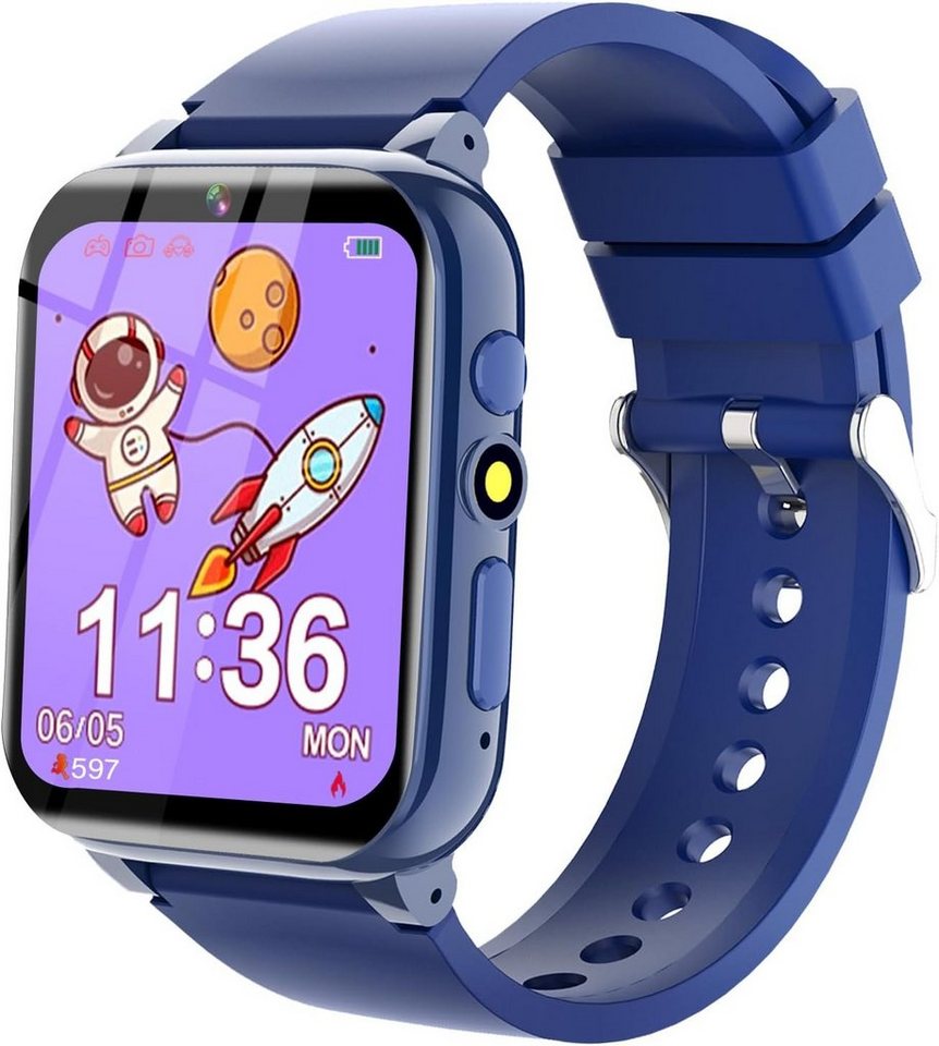 Kesasohe Smartwatch (1,5 Zoll, Android iOS), Kinder mit gewohnheit taschenlampen jahre jungen mädchen geschenk von Kesasohe