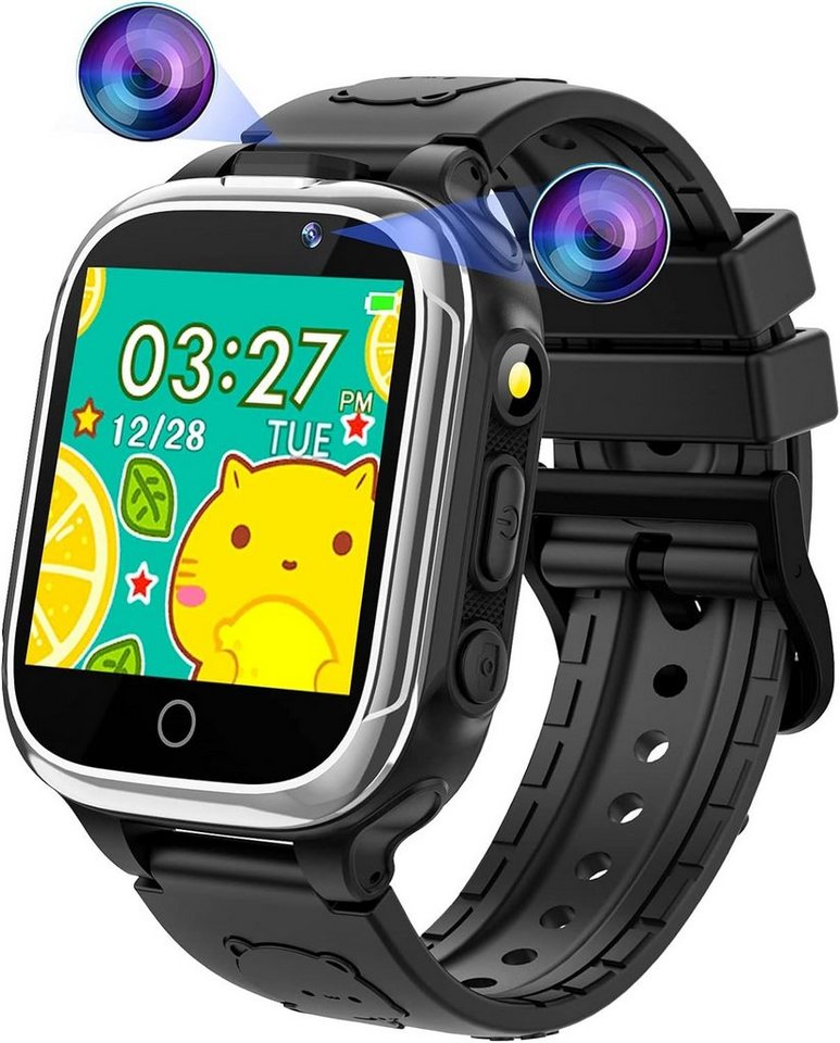 Kesasohe Smartwatch (1,54 Zoll, Android iOS), Kinder mit kalorienschrittzähler geburtstagsgeschenke für und mädchen von Kesasohe