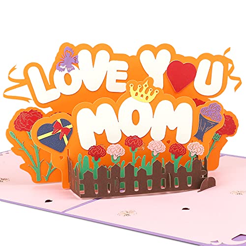 Kesote Muttertagsgeschenke für Mama Muttertagsgeschenk Muttertag Karte Mama Geschenk Mutter Geschenke Muttertagskarte Geburtstagskarte Pop Up Glückwunschkarte 3D Grußkarte Dankeskarte Geburtstag von Kesote