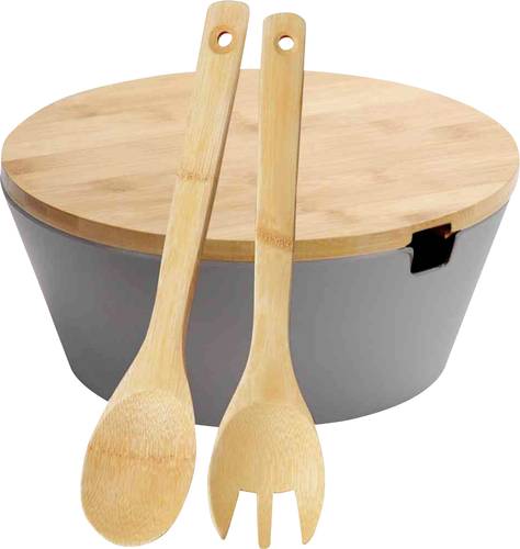 Kesper 32600 Salatschale mit Besteck 26 x 11cm Deckel + Salatbesteck aus Bambus Kesper 32600 Salatschale mit Besteck 26 x 11cm Deckel + Salatbesteck aus Bambus von Kesper