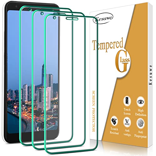 Kesuwe [3 Stück] Schutzfolie für Google Pixel 3a XL, Anti-Kratzen, 9H Härte, Ultrabeständig, Anti-Bläschen, HD Displayschutzfolie, Ultra-Klar von Kesuwe