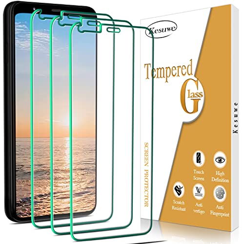 Kesuwe [3 Stück] Schutzfolie für Google Pixel 4, Anti- Kratzer, 9H Härte, Ultrabeständig, Bläschenfrei, HD Displayschutzfolie, 0.33mm Ultra-klar von Kesuwe