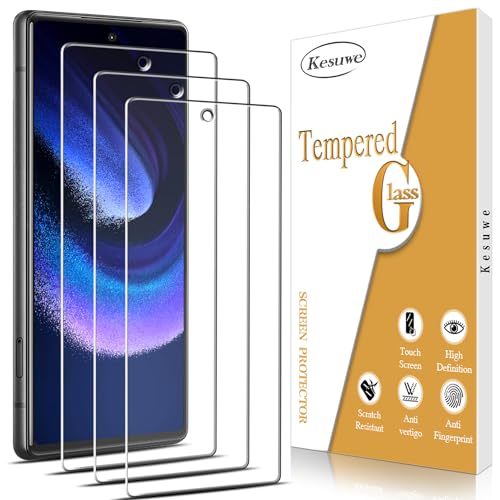 Kesuwe [3 Stück] Schutzfolie für Google Pixel 7a, Anti-Kratz, 9H Härte, Ultrabeständig, Blasenfrei, HD Displayschutzfolie, Hülle Freundllich, 0.33mm Ultra-klar von Kesuwe