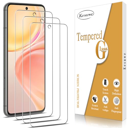 Kesuwe [3 Stück] Schutzfolie für Google Pixel 8, Anti-Kratzen, 9H Härte, Ultrabeständig, Anti-Bläschen, HD Displayschutzfolie, 0.33mm Ultra-klar, Einfache Installation von Kesuwe