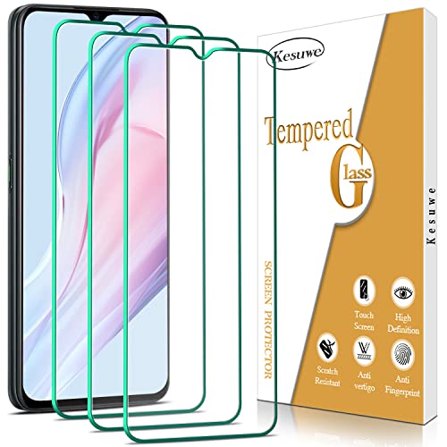 Kesuwe [3 Stück] Schutzfolie für OPPO A5 2020, OPPO A9 2020, Anti-Kratzen, Ultrabeständig, 9H Härte, Bläschenfrei, HD Displayschutzfolie, 0.33mm Ultra-klar von Kesuwe
