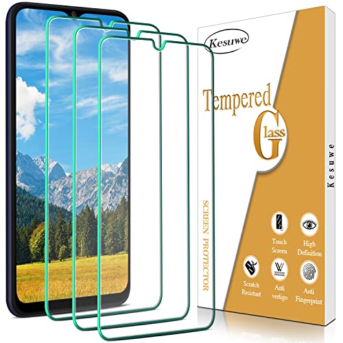 Kesuwe [3 Stück] Schutzfolie für Samsung Galaxy A03s, Galaxy A03, Anti-Kratzen, Anti-Fingerprint und blasenfrei, HD Displayschutz Folie, 9H Härte Panzer Schutz Glas, Einfache Installation von Kesuwe