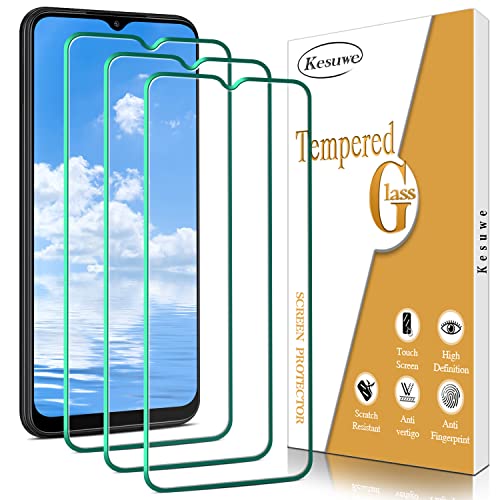 Kesuwe [3 Stück] Schutzfolie für Samsung Galaxy A22 5G, Anti-Kratzer, 9H Härte, Ultrabeständig, Anti-Bläschen, HD Displayschutzfolie, 0.33mm Ultra-klar von Kesuwe