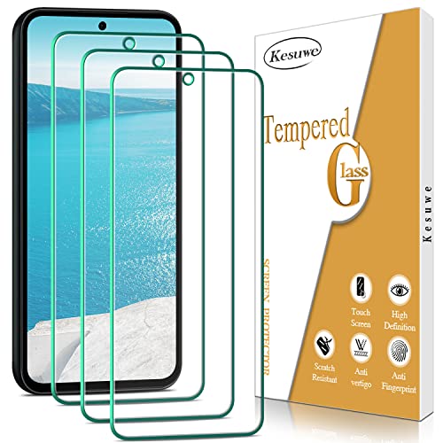 Kesuwe [3 Stück] Schutzfolie für Samsung Galaxy A54 5G, 9H Härte, Anti-Kratzen, Ultrabeständig, Bläschenfrei, HD Displayschutzfolie, Einfache Installation von Kesuwe