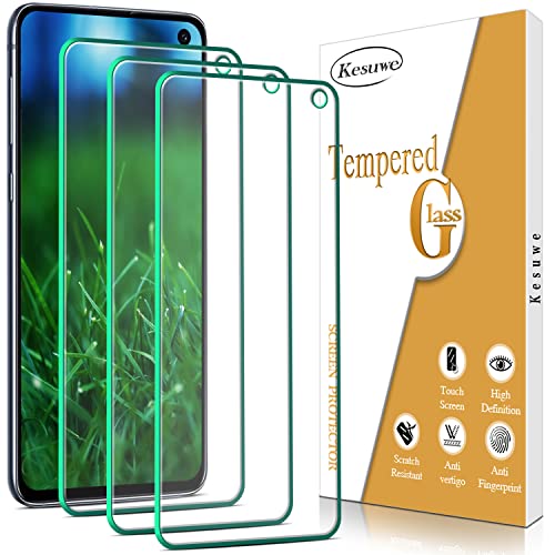 Kesuwe [3 Stück] Schutzfolie für Samsung Galaxy S10e, Anti-Kratzen, Anti-Bläschen, Anti-Fingerprint, 9H Härte HD Displayschutzfolie, Einfache Installation von Kesuwe