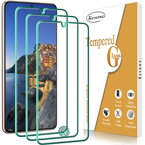 Kesuwe [3 Stück] Schutzfolie für Samsung Galaxy S21 Plus 5G, Fingerabdruck kompatibel, 9H Härte, Anti-Kratzen, Ultrabeständig, Bläschenfrei, HD Displayschutzfolie, 0.33mm Ultra-klar von Kesuwe