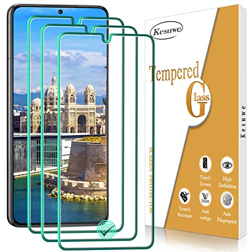 Kesuwe [3 Stück] Schutzfolie für Samsung Galaxy S22 Plus 5G, Anti-Kratzen, Anti-Fingerprint und blasenfrei, 9H Härte Panzer Schutz Glas, HD Displayschutz Folie, Einfache Installation von Kesuwe
