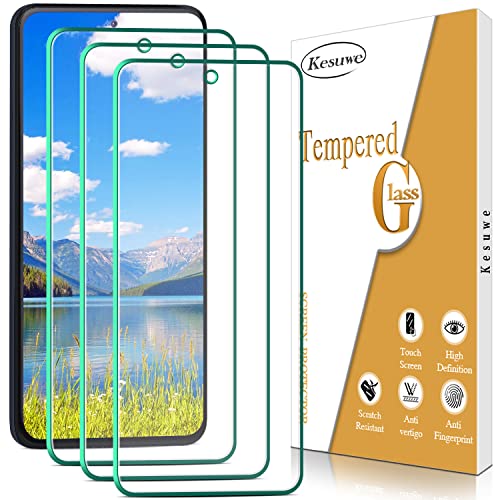 Kesuwe [3 Stück] Schutzfolie für Xiaomi Poco X3, Poco X3 Pro, Poco X3 NFC, Poco F3, Anti-Kratzen, Blasenfrei, 9H Härte Panzer Schutz Glas, Hülle Freundllich, Einfache Installation von Kesuwe