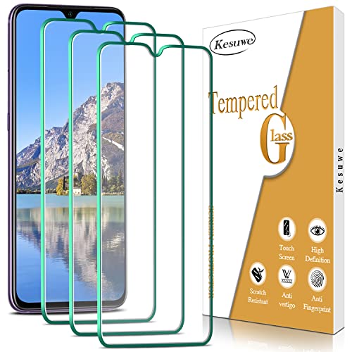 Kesuwe [3 Stück] Schutzfolie für Xiaomi Redmi 9, Redmi 9T, Anti-Kratzen, Anti-Fingerprint und blasenfrei, 9H Härte Panzer Schutz Glas, Einfache Installation, Hülle Freundllich von Kesuwe