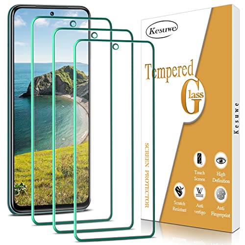 Kesuwe [3 Stück] Schutzfolie für Xiaomi Redmi Note 10, Redmi Note 10s, Anti-Kratzen, Blasenfrei, 9H Härte Panzer Schutz Glas, Einfache Installation, Hülle Freundllich von Kesuwe