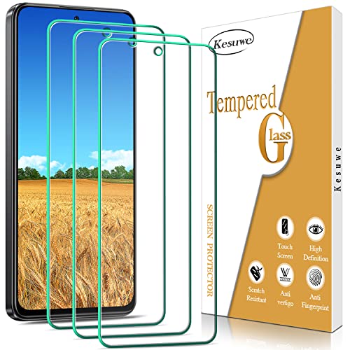 Kesuwe [3 Stück] Schutzfolie für Xiaomi Redmi Note 11 Pro, Redmi Note 11 Pro 5G, 9H Härte Panzer Schutz Glas, Anti-Kratzen, Anti-Fingerprint und blasenfrei, Einfache Installation von Kesuwe
