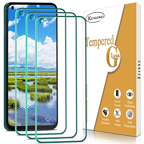 Kesuwe [3 Stück] Schutzfolie für Xiaomi Redmi Note 9, Redmi Note 9T, Redmi 10X 4G, Anti-Kratzen, Blasenfrei, 9H Härte Panzer Schutz Glas, Einfache Installation, Hülle Freundllich von Kesuwe