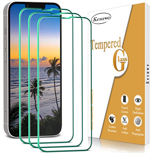 Kesuwe [3 Stück] Schutzfolie für iPhone 13 Mini, Anti-Kratzen, 9H Härte, Ultrabeständig, Anti-Bläschen, HD Displayschutzfolie, 0.33mm Ultra-klar von Kesuwe