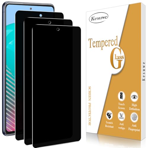 Kesuwe [3 Stück] Sichtschutz Schutzfolie für Samsung Galaxy S20 FE, Anti-Spy, Anti-Kratzen, 9H Härte, Ultrabeständig, Anti-Bläschen, HD Displayschutzfolie, 0.33mm Ultra-klar von Kesuwe