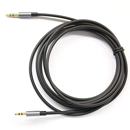 Audiokabel, vergoldet, 3,5-mm-Stecker auf 2,5-mm-Stecker, Auto-Audiokabel, Kopfhörer-Verbindungskabel für Apple, Android-Smartphones, Tablets und MP3-Player, Schwarz, 1,8 m von KetDirect