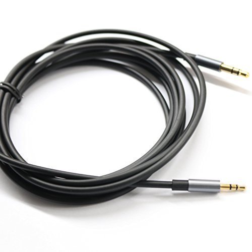 KetDirect Schwarz 9ft Gold überzogener Entwurf 3,5 mm Stecker auf 2,5 mm Stecker Auto-Zusatzaudiokabel Cord Kopfhörer-Anschlusskabel für Apple, Android Smartphone, Tablet und MP3-Player … von KetDirect