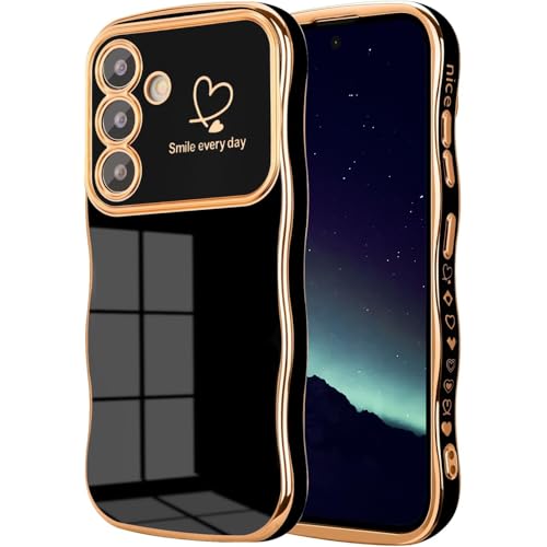 Keteen Handyhülle für Samsung Galaxy A15 5G Hülle, Mädchen Niedliche lockige Wellen Hülle Dünne Flexible Silikon Galvanisierte Kameraschutz Kratzfest Stoßfest Schutzhülle für Samsung A15 5G, Schwarz Keteen Handyhülle für Samsung Galaxy A15 5G Hülle, Mädchen Niedliche lockige Wellen Hülle Dünne Flexible Silikon Galvanisierte Kameraschutz Kratzfest Stoßfest Schutzhülle für Samsung A15 5G, Schwarz von Keteen
