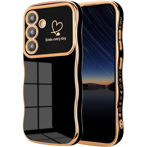Keteen Handyhülle für Samsung Galaxy A16 4G/5G Hülle, Mädchen Niedliche lockige Wellen Hülle Dünne Flexible Silikon Galvanisierte Kameraschutz Stoßfest Schutzhülle für Samsung Galaxy A16 5G, Schwarz Keteen Handyhülle für Samsung Galaxy A16 4G/5G Hülle, Mädchen Niedliche lockige Wellen Hülle Dünne Flexible Silikon Galvanisierte Kameraschutz Stoßfest Schutzhülle für Samsung Galaxy A16 5G, Schwarz von Keteen