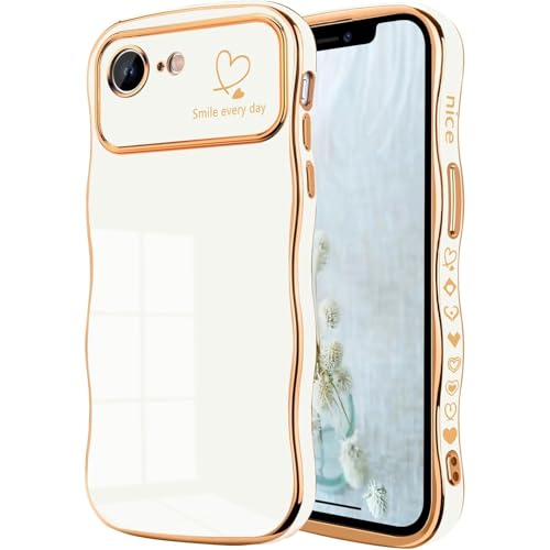 Keteen Handyhülle für iPhone 16e Hülle, Mädchen Niedliche lockige Wellen Hülle Dünne Flexible Silikon Galvanisierte Kameraschutz Kratzfest Stoßfest Schutzhülle Case für iPhone 16e, Weiß Keteen Handyhülle für iPhone 16e Hülle, Mädchen Niedliche lockige Wellen Hülle Dünne Flexible Silikon Galvanisierte Kameraschutz Kratzfest Stoßfest Schutzhülle Case für iPhone 16e, Weiß von Keteen