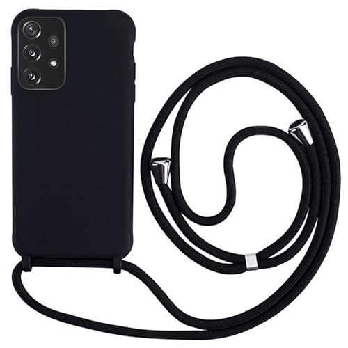 Keteen Handykette hülle für Samsung Galaxy A52 4G / 5G / A52S 5G Handyhülle mit Band Slim Silikon Abnehmbar Kordel Stossfest Bumper Cover zum Umhängen Necklace Handyhülle für Samsung A52-Schwarz Keteen Handykette hülle für Samsung Galaxy A52 4G / 5G / A52S 5G Handyhülle mit Band Slim Silikon Abnehmbar Kordel Stossfest Bumper Cover zum Umhängen Necklace Handyhülle für Samsung A52-Schwarz von Keteen