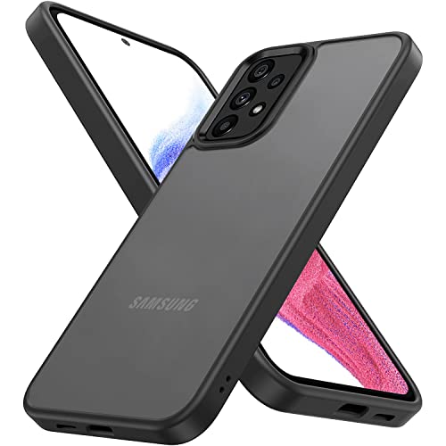 Keteen für Samsung Galaxy A52/A52s Hülle Matt Transluzent ​Hanyhülle Samsung A52s Ultra Dünn [Militärgeprüft] Anti-Gelb Anti-Fingerabdruck Stoßfeste Kratzfeste Hülle für Samsung Galaxy A52s, Schwarz von Keteen