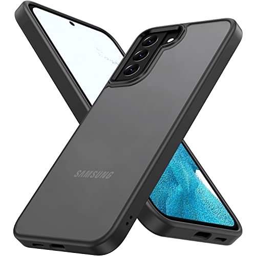 Keteen für Samsung Galaxy S22 Hülle Matt Transluzent ​Hanyhülle Samsung S22 Hülle Ultra Dünn [Militärgeprüft] Anti-Gelb Anti-Fingerabdruck Stoßfeste Kratzfeste Hülle für Samsung Galaxy S22, Schwarz von Keteen