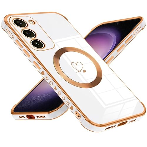 Keteen für Samsung Galaxy S23 FE Hülle für Magsafe, Magnetisch Handyhülle Samsung S23 FE Dünne Flexible TPU Silikon Galvanisierte Stoßfeste Kratzfest Schutzhülle Case für Samsung Galaxy S23 FE, White Keteen für Samsung Galaxy S23 FE Hülle für Magsafe, Magnetisch Handyhülle Samsung S23 FE Dünne Flexible TPU Silikon Galvanisierte Stoßfeste Kratzfest Schutzhülle Case für Samsung Galaxy S23 FE, White von Keteen