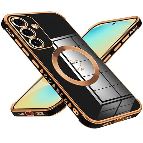 Keteen für Samsung Galaxy S25 Hülle für Magsafe, Magnetisch Handyhülle Samsung S25 Dünne Flexible TPU Silikon Galvanisierte Stoßfeste Kratzfest Schutzhülle Case für Samsung Galaxy S25 -Schwarz Keteen für Samsung Galaxy S25 Hülle für Magsafe, Magnetisch Handyhülle Samsung S25 Dünne Flexible TPU Silikon Galvanisierte Stoßfeste Kratzfest Schutzhülle Case für Samsung Galaxy S25 -Schwarz von Keteen