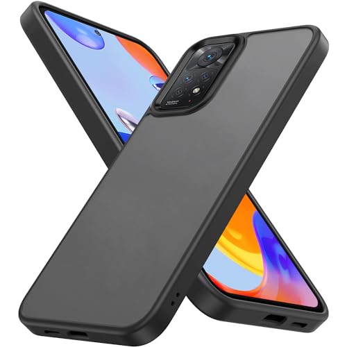 Keteen für Xiaomi Redmi Note 11 Pro 4G / 5G Hülle Matt Transluzent ​Hanyhülle Ultra Dünn [Militärgeprüft] Anti-Gelb Anti-Fingerabdruck Stoßfeste Kratzfeste Hülle für Xiaomi Redmi Note 11 Pro 4G / 5G von Keteen