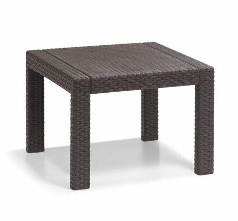 Keter Allibert Garten Tisch Victoria Farbe Braun 59x59x43cm Bestelltisch Loungetisch von Keter