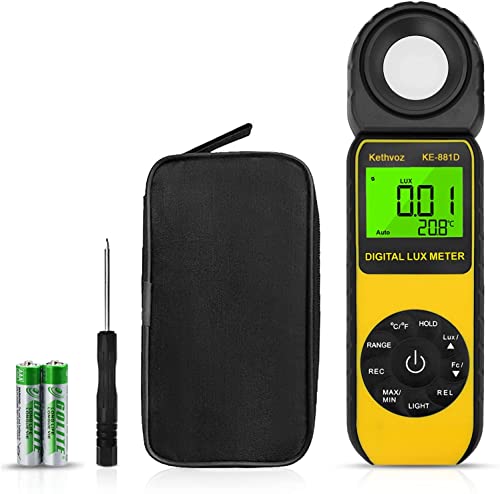 BTMETER Digital Luxmeter Lichtmesser,BT-881D Lichtmessgerät Beleuchtungsmessgerät mit 270 ° Gedrehtem Sensor,Messlichter 0,1~400.000 Lux für Indoor Outdoor LED Lichter Pflanzen Fuß Kerzen BTMETER Digital Luxmeter Lichtmesser,BT-881D Lichtmessgerät Beleuchtungsmessgerät mit 270 ° Gedrehtem Sensor,Messlichter 0,1~400.000 Lux für Indoor Outdoor LED Lichter Pflanzen Fuß Kerzen von Kethvoz