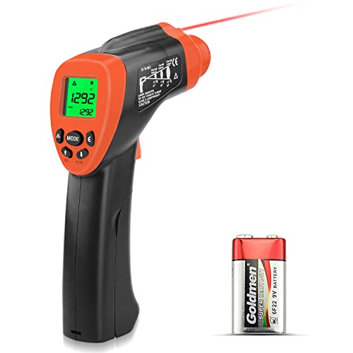 Digitale Infrarot IR Thermometer Laser -50℃~700℃, Kethvoz Kontaktloses Temperaturmessgerät mit Temperaturalarm, Einstellbarer Emissionsgrad für Küche/Kochen/Zucker/Industrie Infrared Temperaturpistole Digitale Infrarot IR Thermometer Laser -50℃~700℃, Kethvoz Kontaktloses Temperaturmessgerät mit Temperaturalarm, Einstellbarer Emissionsgrad für Küche/Kochen/Zucker/Industrie Infrared Temperaturpistole von Kethvoz