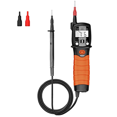 Zweipolig Spannungsprüfer Durchgangsprüfer, Kethvoz Digitales Multimeter 600V Voltmeter Messen AC/DC Spannung Widerstand Diode, Elektrisch Messgerät Spannungsmesser KE-38B Zweipolig Spannungsprüfer Durchgangsprüfer, Kethvoz Digitales Multimeter 600V Voltmeter Messen AC/DC Spannung Widerstand Diode, Elektrisch Messgerät Spannungsmesser KE-38B von Kethvoz